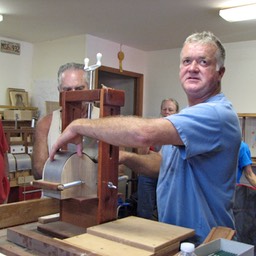 Photo 3- Bryan with bending jig