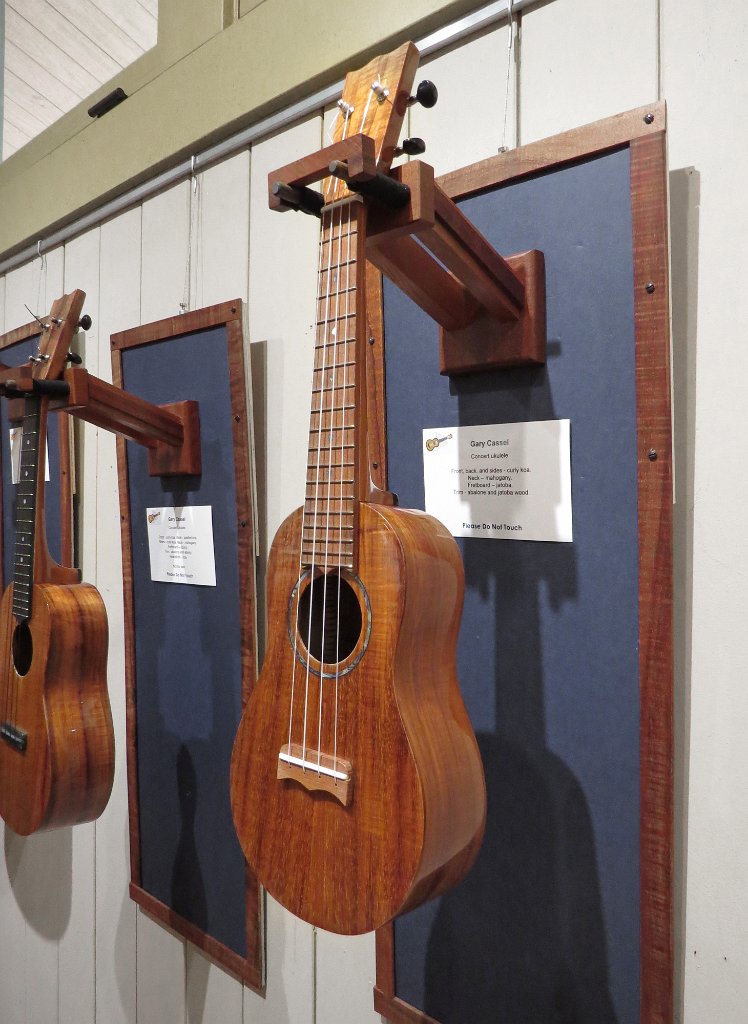 04 - Gary Cassel's curly koa concert ukulele with a jatoba fretboard