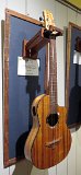 29 - Rodney Crusat's all koa baritone wedge cutaway. Mesquite fretboard and bridge. Rosette made from a mix of woods