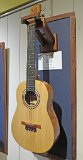 30 - Doug Powdrell's spalted mango tenor ukulele with Port Orford cedar top, Spanish cedar neck, ebony fretboard and koa headstock