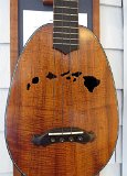 Detail of Rodney Crusat's tenor ukulele