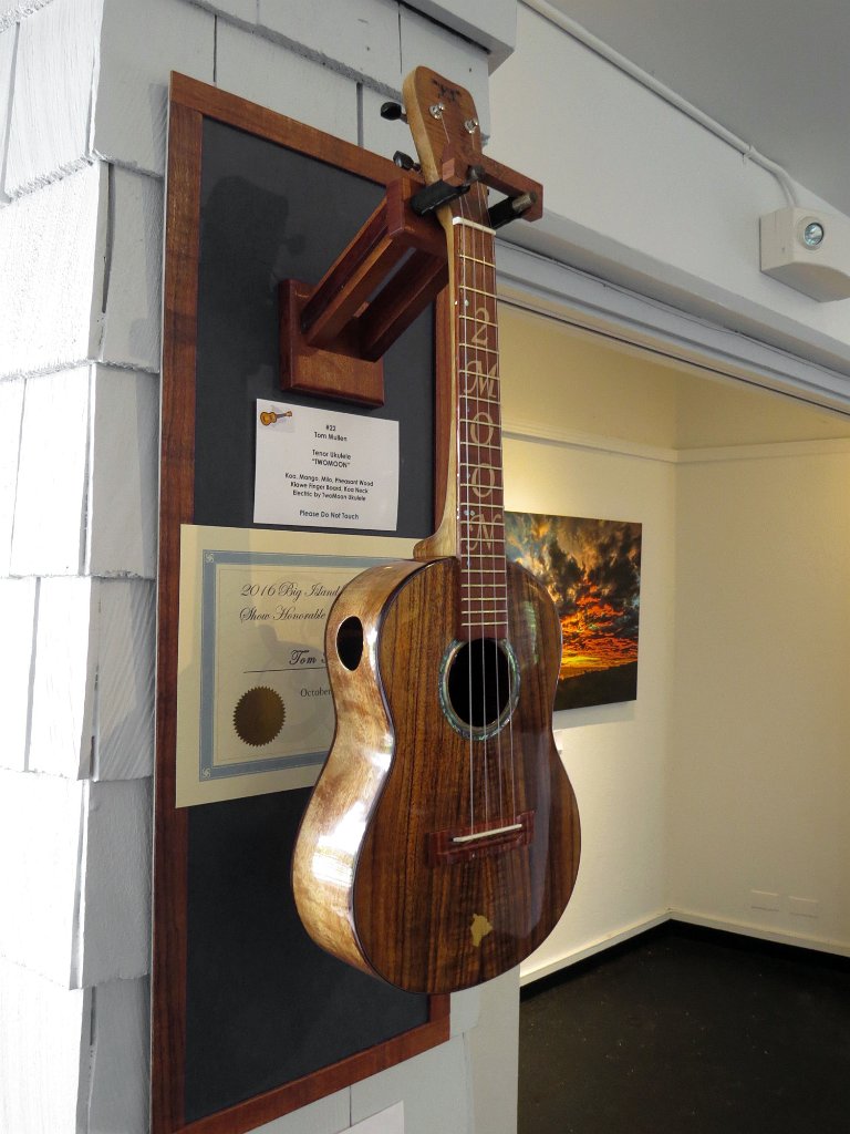 22 - Tom Mullen's koa, mango & pheasant wood tenor ukulele