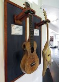 31, 30 - Paul Arrington's Kaua'i koa concert ukulele with tenor neck and his solid mango Tahitian tenor ukulele