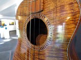 54 - Rosette close up on Edmund Tavares' curly koa tenor ukulele