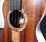 08 - Closeup of the rosette on Dave Stokes's koa tenor ukulele