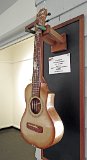 12 - Michael Perdue's canary wood and Port Orford cedar with red sunburst tenor ukulele