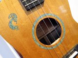 26 - Closeup of Ernie Theisen's Oregon black mrytle and Sitka spruce tenor ukulele