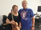 04 Bob Gleason and ukulele winner Barbara Klein of Hilo