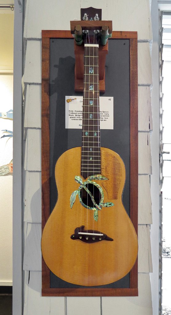 02 David Heaukulani's curly koa and sitka spruce tenor ukulele