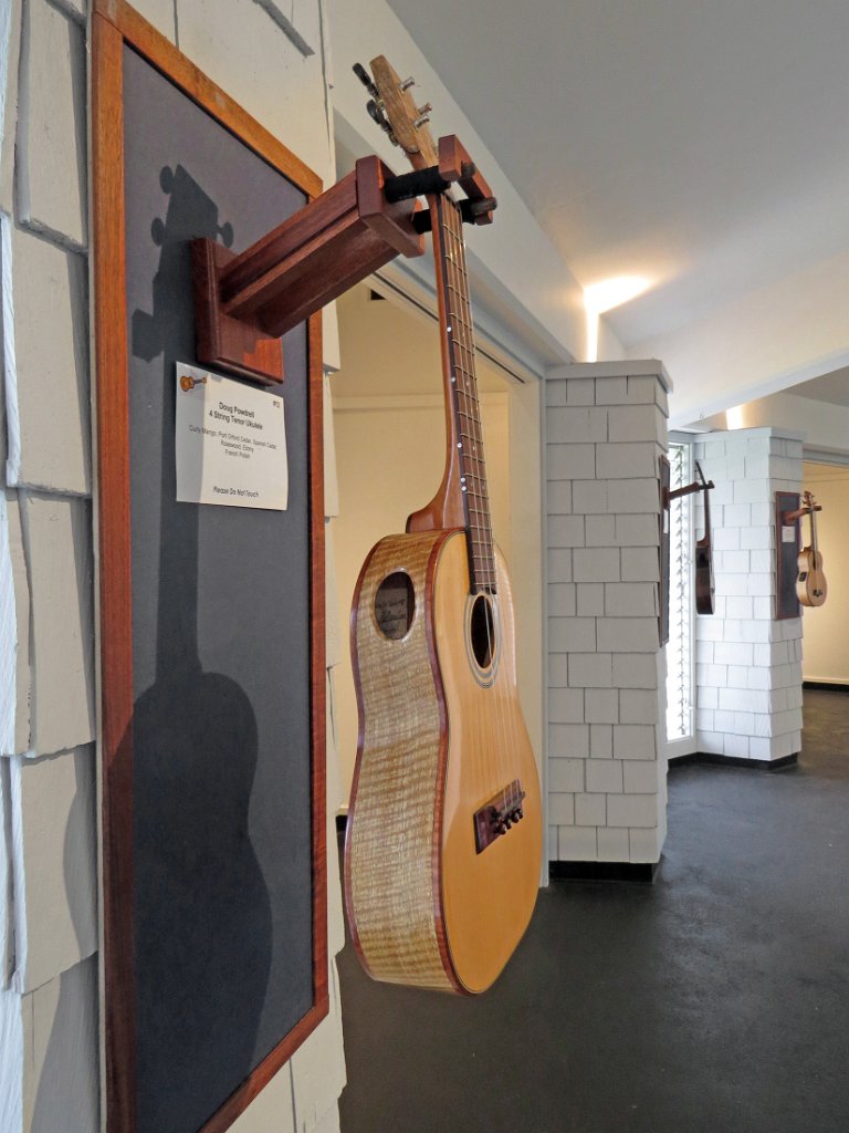 12 Doug Powdrell's curly mango and Port Orford cedar tenor ukulele