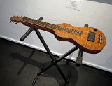 16 Chris Stewart's koa and sapele mahogany lap steel guitar