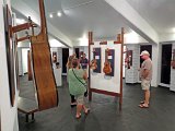 2014 Big Island Ukulele Guild exhibit 08  Visitors tour the 2014 BIUG exhibit at Wailoa Center in Hilo
