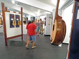 2014 Big Island Ukulele Guild exhibit 23  Visitors tour the 2014 BIUG exhibit at Wailoa Center in Hilo