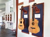 2014 Big Island Ukulele Guild exhibit 28  BIUG member Ernest Theisen’s tenor walnut ukuleles on display at the 2014 BIUG exhibit at Wailoa Center in Hilo