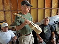 Jim Skibby built his ukulele from Oregon coastal myrtlewood
