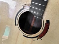 Rosette on Woodley's not yet completed classical guitar