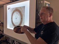 Tom Russell uses one of his woodturning projects to illustrate segmented rosette design