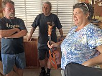 11 Barbara Bach showed her firset ukulele, made in Sam Rosen’s class