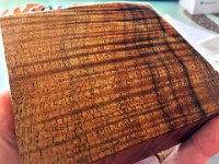 03 - Tom Russell's wood sample with wipe-on poly finish